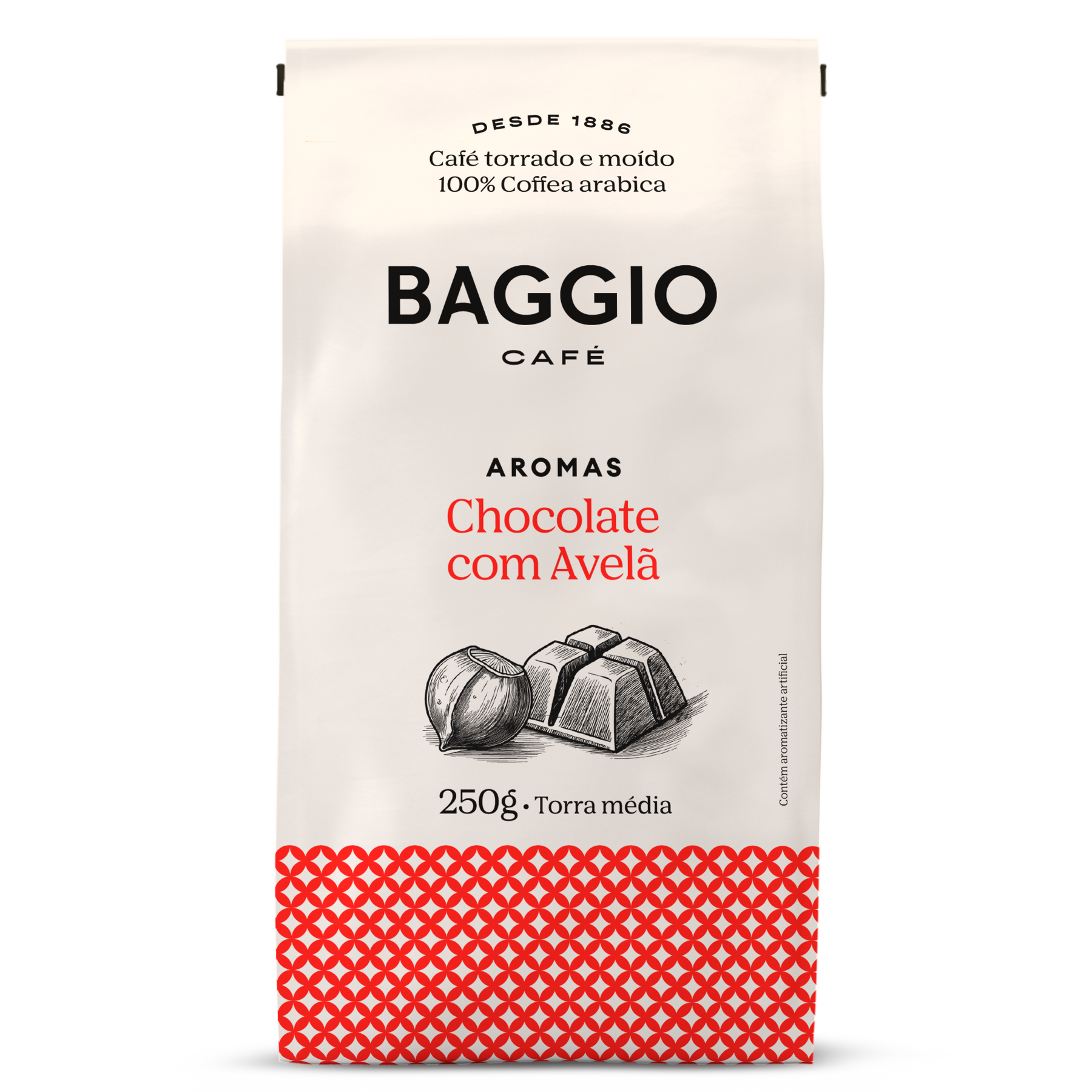 Baggio Aromas Chocolate com Avelã - 250g - Assinatura 15% OFF