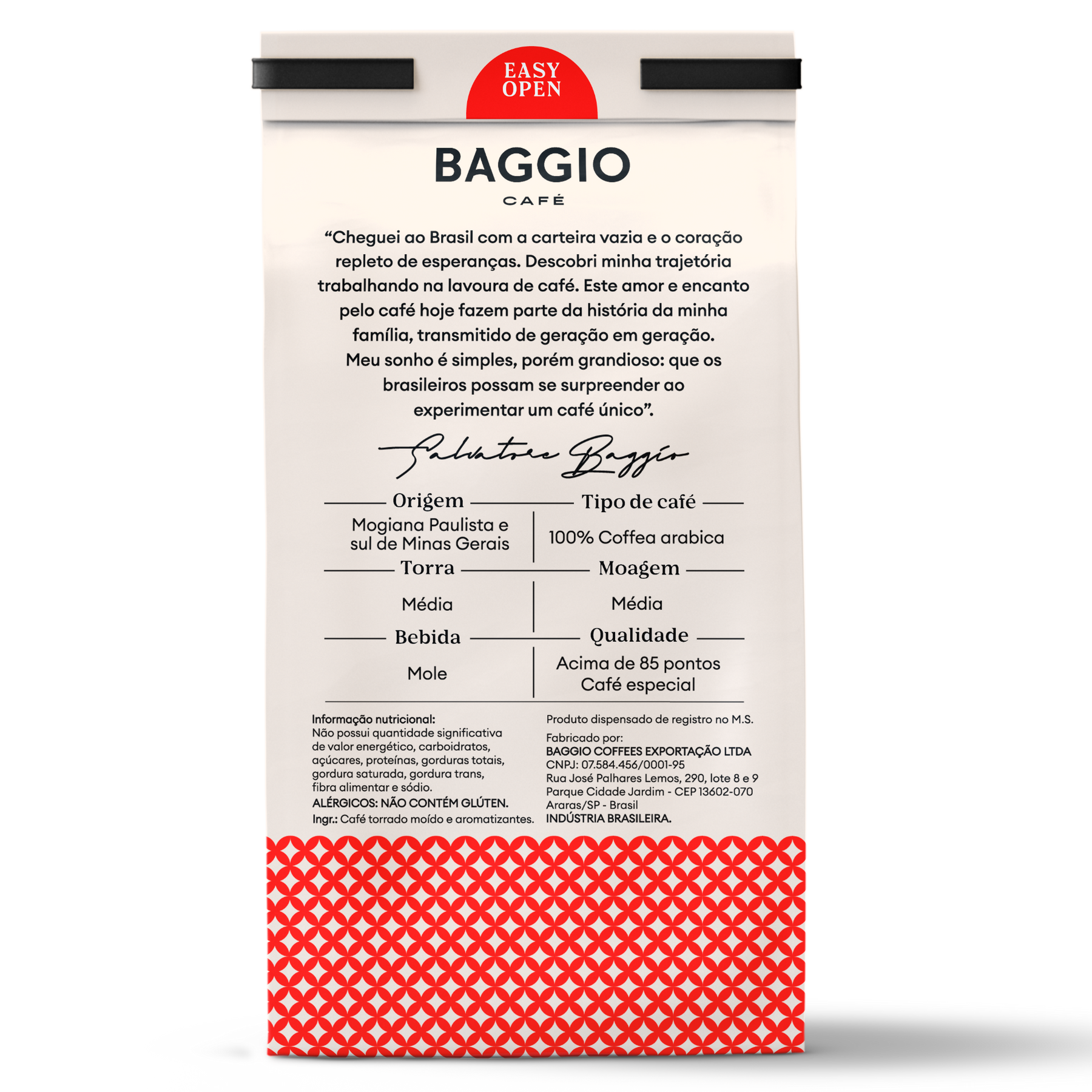Baggio Aromas Chocolate com Avelã - 250g - Assinatura 15% OFF
