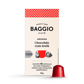 Baggio Aromas Chocolate com Avelã - 10 Cápsulas - Assinatura 15% OFF
