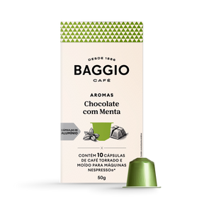 Baggio Aromas Chocolate com Menta - 10 Cápsulas p/ Nespresso*