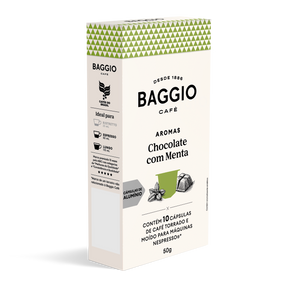 Baggio Aromas Chocolate com Menta - 10 Cápsulas p/ Nespresso*