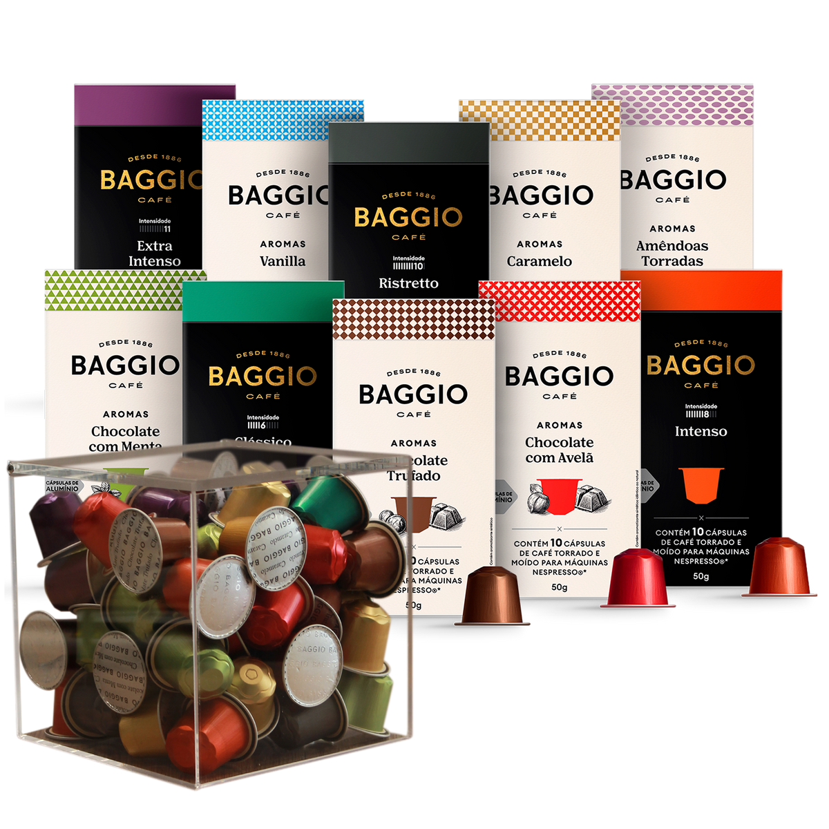 Kit Baggio Café Cápsulas + Porta Cápsulas