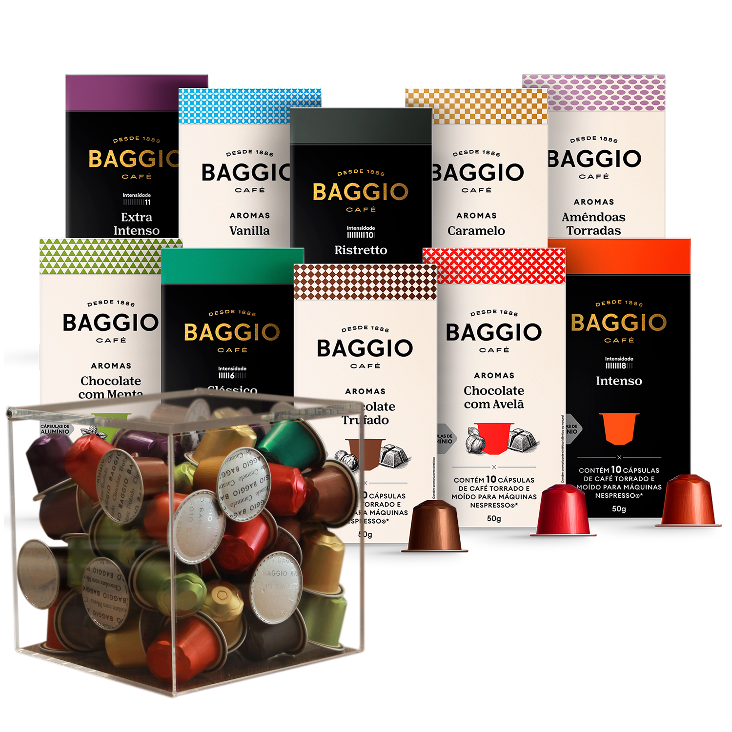 Kit Baggio Café Cápsulas + Porta Cápsulas